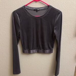 Fashion Nova Charcoal Long Sleeve Top with matching Leggings